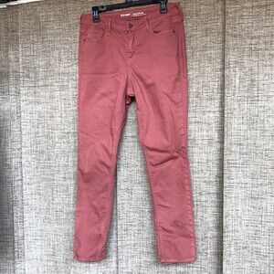 Old Navy Mid rise twill skinny jeans.